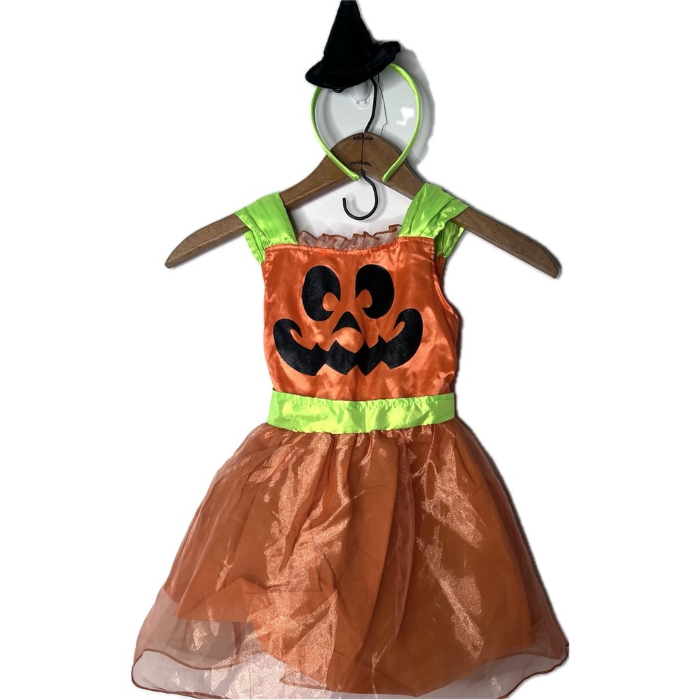 Pumpkin halloween child's dress size 2-3T